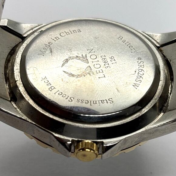 Silver & Black Legion Men's Watch - Picture 3 of 3